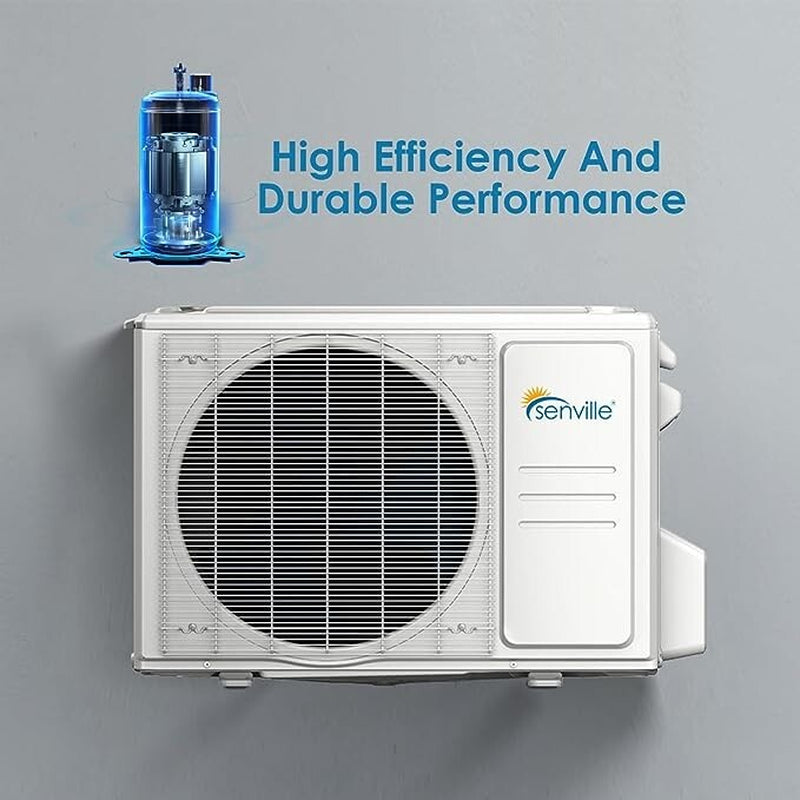 12000 BTU Ductless Mini Split Air Conditioner and Heat Pump 21 SEER 110V