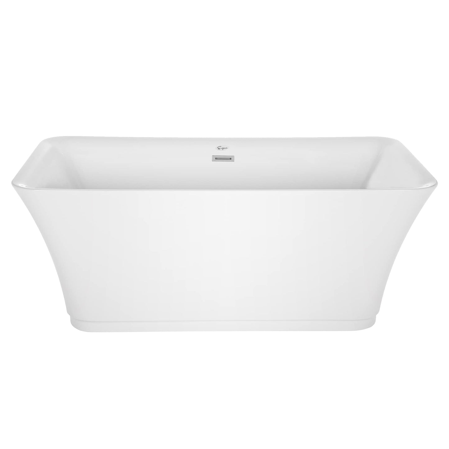 Empava 67" Luxury Stand Alone Acrylic Soaking SPA Tub Modern Freestanding Bathtubs with Custom Contemporary Design EMPV-FT1528