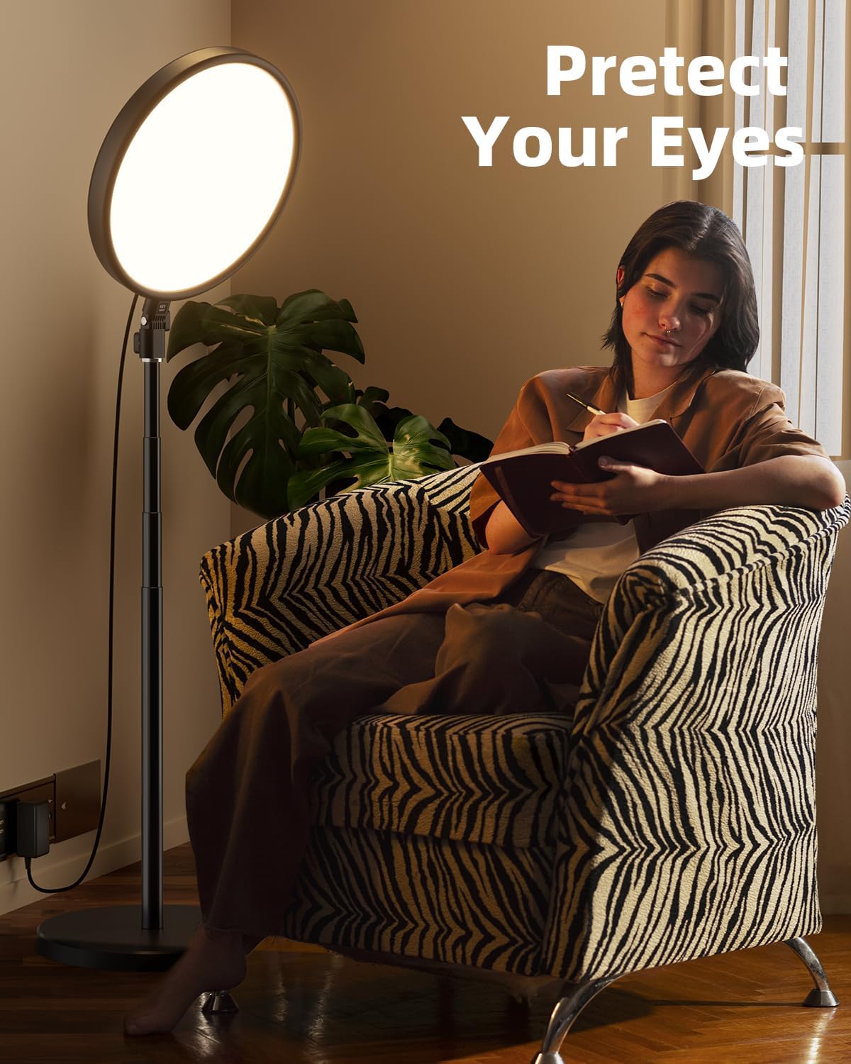 TODI Large Ring Light with 79" Stand, 6500K Full-Screen Selfie Light Ring with Stand and Phone Holder, Professional Big Ring Light for Live Stream, YouTube, TikTok, Makeup, Video, Barber, Photography