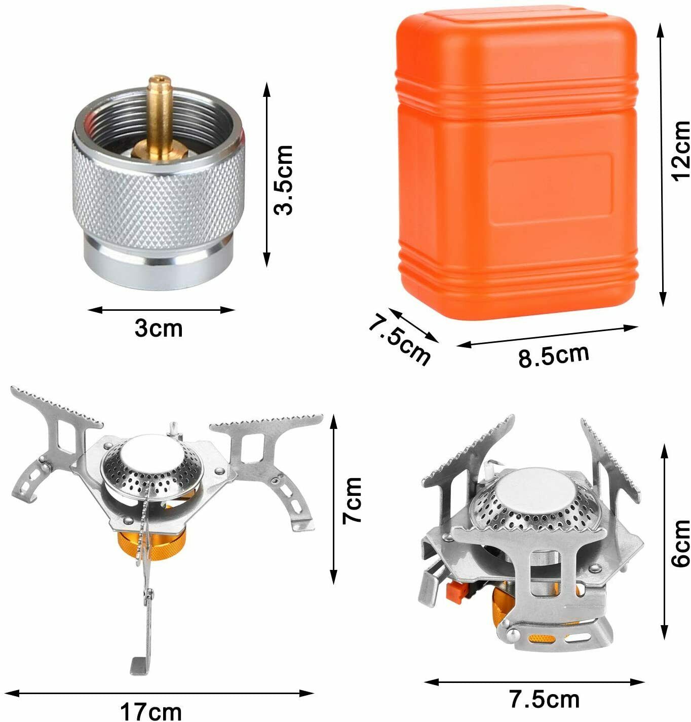 Camping Gas Stove Portable Backpacking stove with Piezo