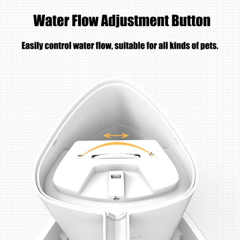 Cat Water Fountain Drinking Bowl LED Dispenser 1.8L Electric