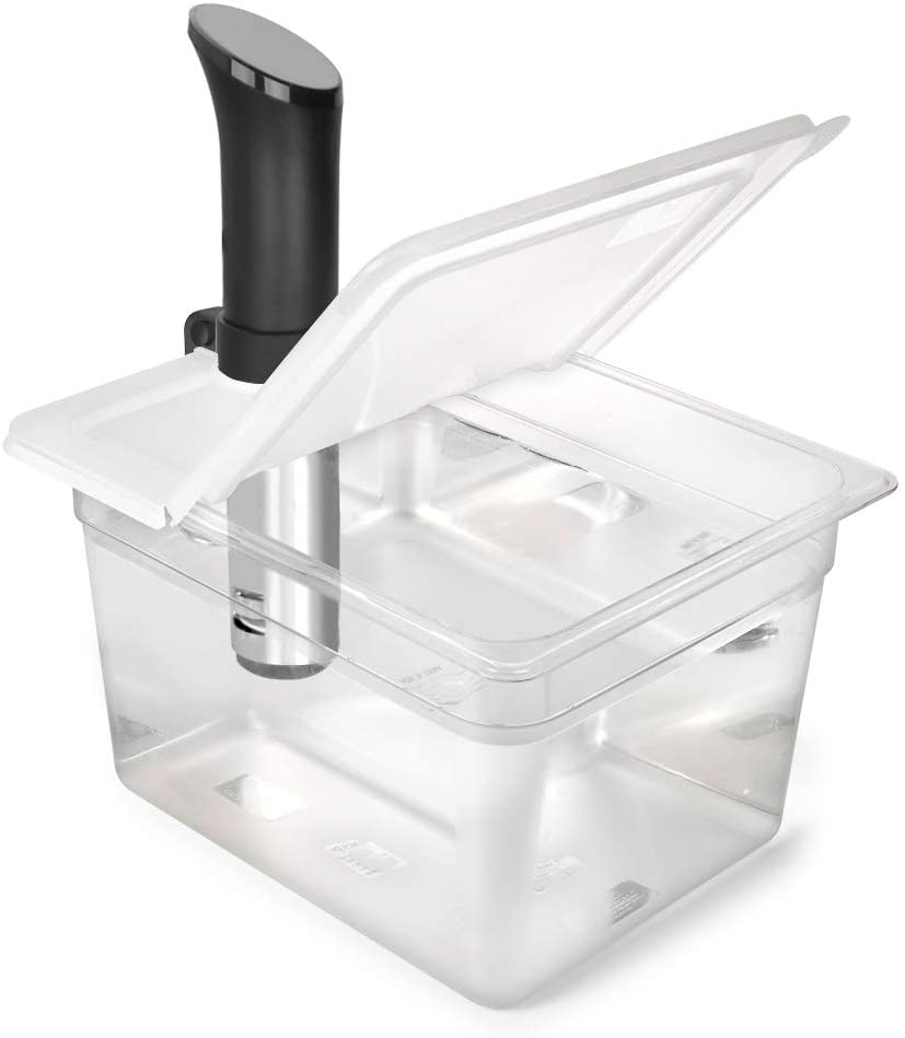 Sous Vide Container 12 Quart EVC-12 with Collapsible Hinged Lid
