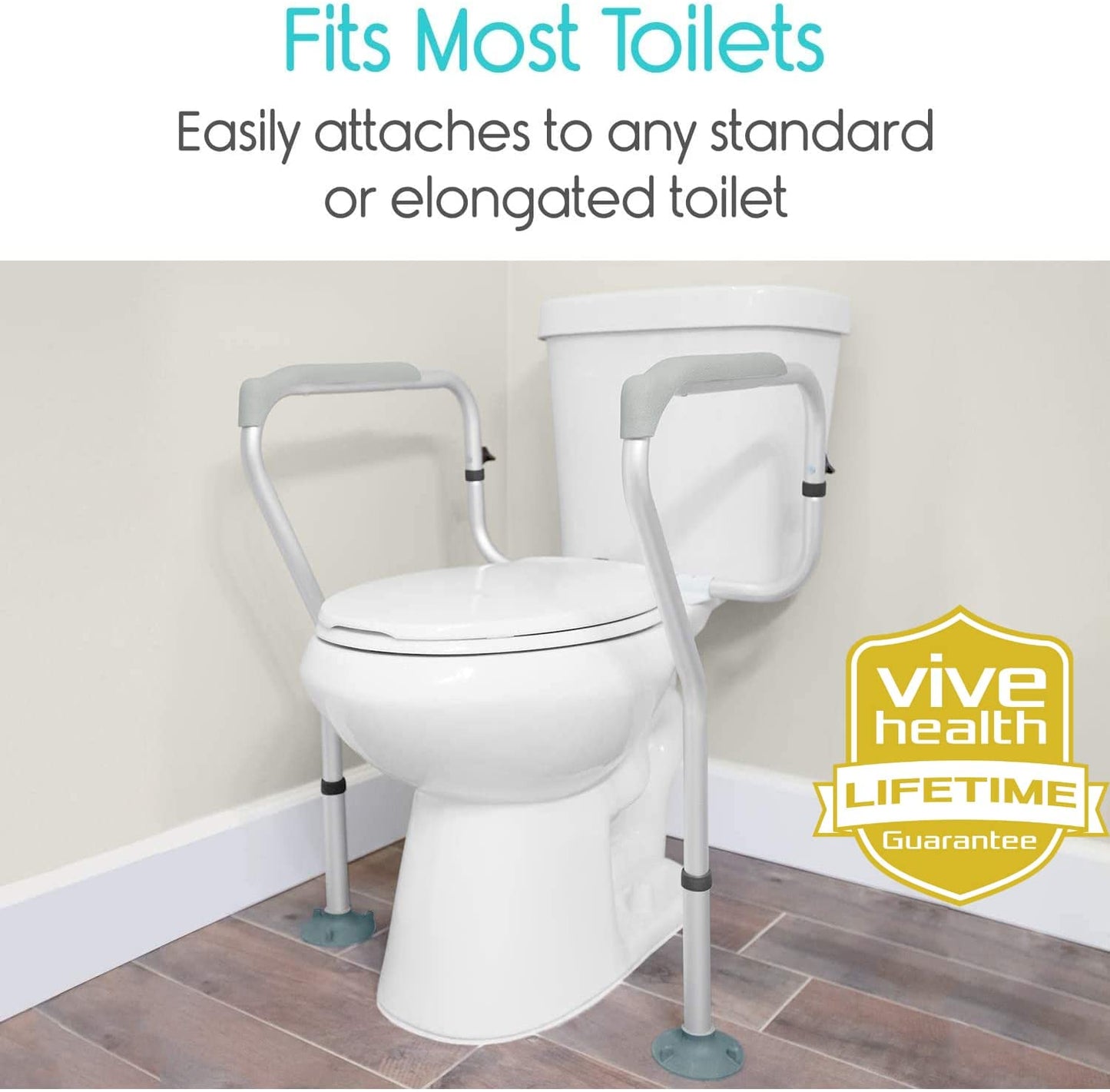 Toilet Rail Bathroom Safety Frame Medical Railing Helper Bariatric Assist Handrail Grab Bar