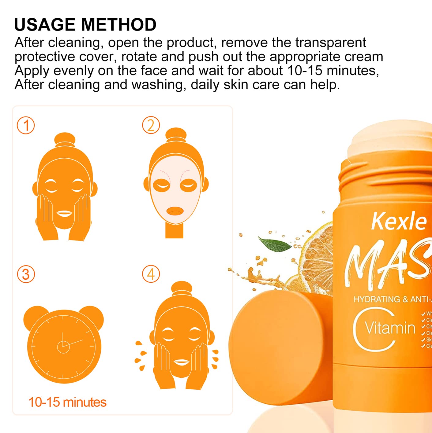 4pack Green Tea Mask Stick for Face Blackhead Remover with Green Tea Extract Deep Pore Cleansing Moisturizing Skin Brightening