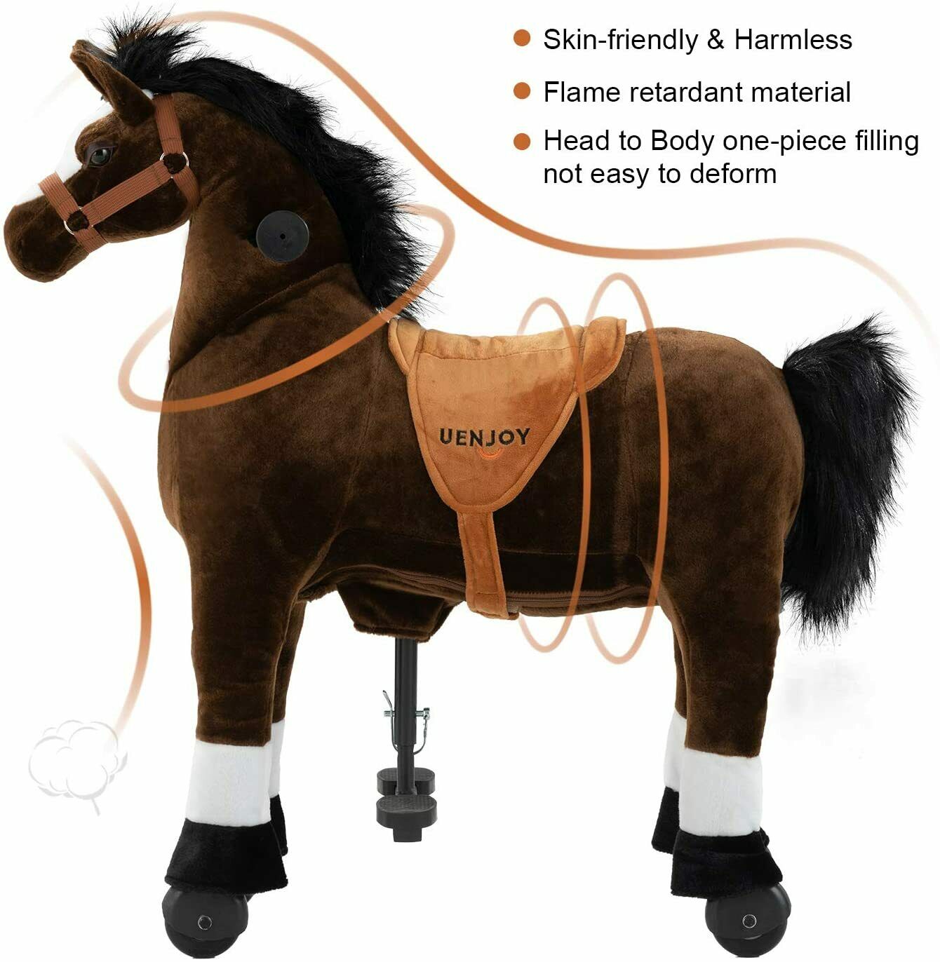 Kids Ride on Horse Toy Pony Rider Mechanical Cycle Walking