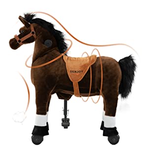Kids Ride on Horse Toy Pony Rider Mechanical Cycle Walking