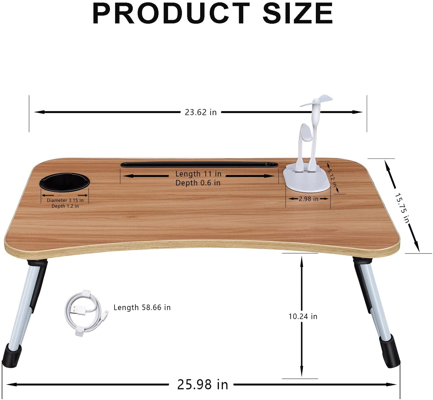 Lap Desk Laptop Bed Desk Portable Foldable Bed Table Tray