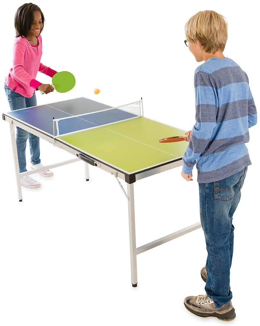 Mini Ping Pong Table For Kids Pick-Up-And-Go Ping-Pong Table