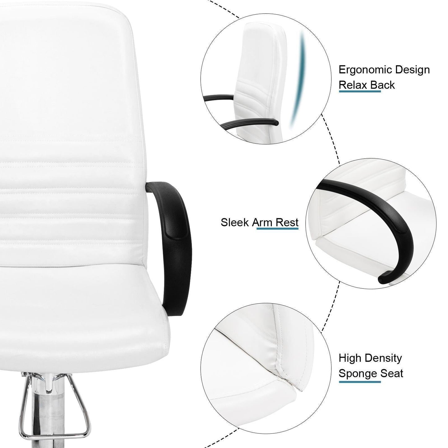 Complete Pedicure Station: Nail Tech Stool, Foot Bath, Salon Spa - Beauty Supply Essential