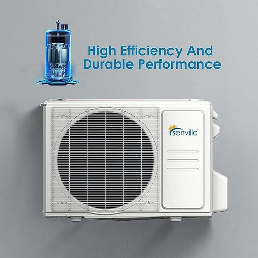 12000 BTU Ductless Mini Split Air Conditioner and Heat Pump 21 SEER 110V