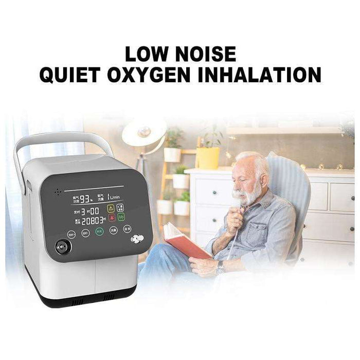 1L-7L/m Oxygen Concentrator Portable Adjustable Oxygen Machine for Home and Travel Use Without Battery - Mayerwood Retail