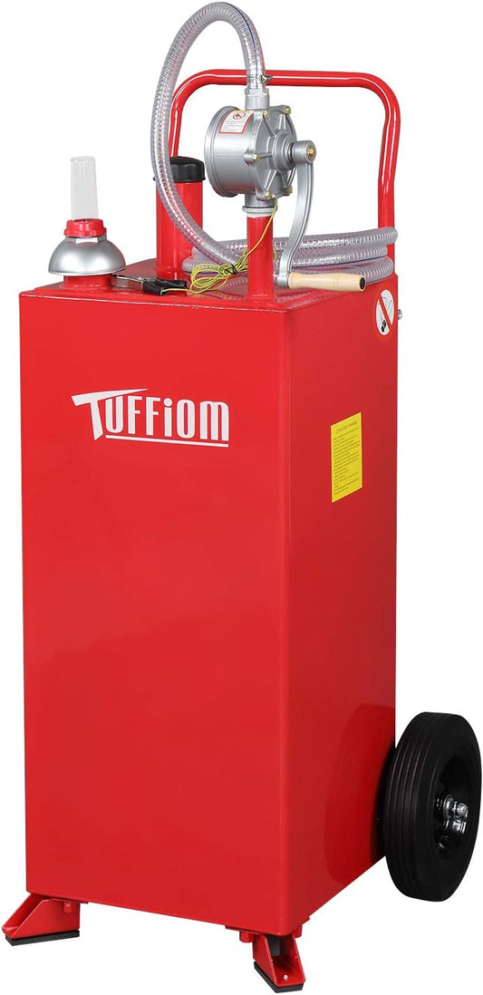 30 Gal Gas Caddy Fuel Transfer Tank Gasoline Diesel Can