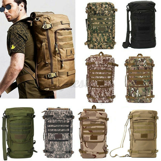 50L Outdoor Military Tactical Backpack Sport Camping Travel