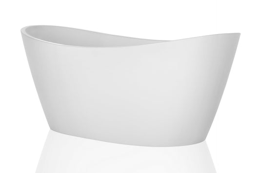 Empava 67" Luxury Stand Alone Acrylic Soaking SPA Tub Modern Freestanding Bathtubs with Custom Contemporary Design EMPV-FT1528