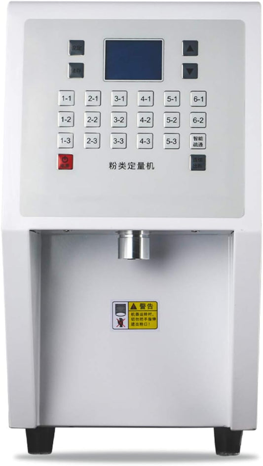 Commercial Automatic Powder Dispenser – Quantitative Powder Filling Machine for Sugar, Coffee, Cocoa & Milk with 17 Memory Buttons