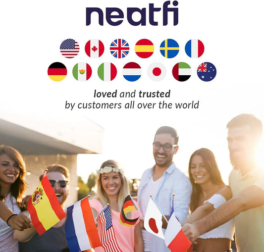 Neatfi (New Model Bifocals 1,200 Lumens Super LED Magnifying Lamp with Clamp, Dimmable, 60 Pcs SMD LED, 5 Inches Diameter Lens, Adjustable Arm (5 Diopter + 20 Diopter, White)