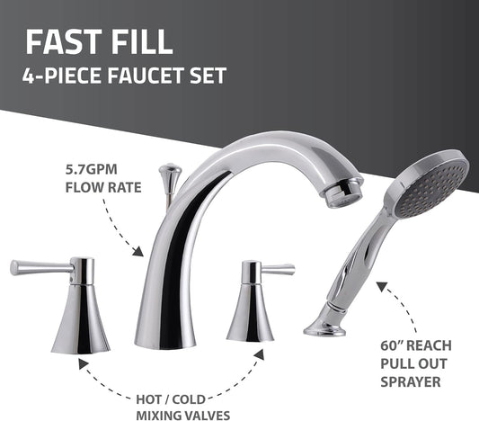 ANZZI Walk In Tub 53'' x 26'' Left Drain Soaking in White, Indulge in Ultimate Luxury, Comfort, and Safety with ANZZI Walk-in Tubs | Quick Fill, Therapeutic Soaking Tub
