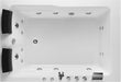 Empava 2 Person Whirlpool Bathtub,71” Whirlpool Tubs with 16 Jets,Jetted bathtub,Acrylic SPA Bath Tub,2 Person Hydro Massage Bathtub with Right Drain,3-Side Apron,White