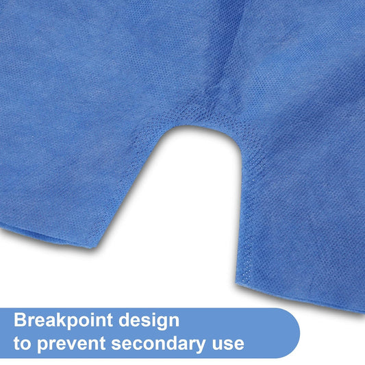 100 Pcs Disposable Exam Shorts Medical Patient Short Unisex Exam Wear Non Woven with Elastic Waistband Large Bottoms for Examination Massage Spray Tan Spa(Blue)