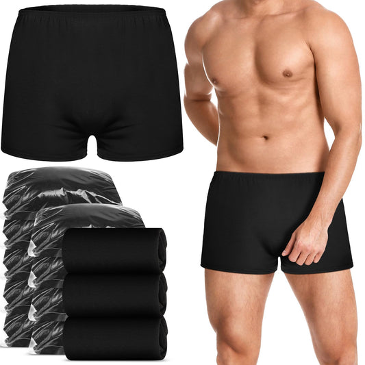 Ramede Disposable Men Cotton Underwear Disposable Exam Short Portable Cotton Male Patient for Travel Massage Hotel Spa