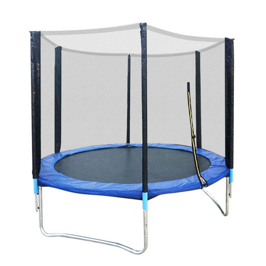 72 Kids Trampoline With Enclosure Net Jumping Mat And Spring