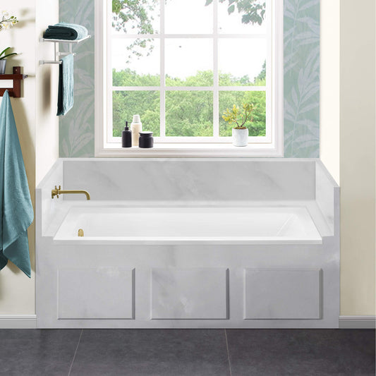 Swiss Madison Voltaire 66" x 32" Right-Hand Drain Alcove Bathtub