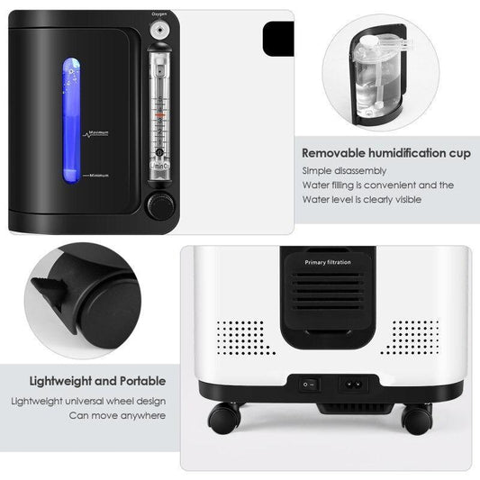93% High Purity  1-3L/min Adjustable Oxygen Concentrators With LED For Household - Able Oxygen
