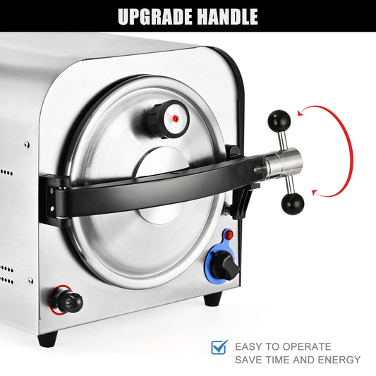 14L Autoclave Steam Sterilizer Dental Equipment Automatic Medical Sterilization