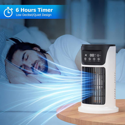 Portable Air Humidifier 3In1 Quiet AC Unit Air Cooler /Humidifier /Cooling Fans