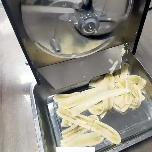 Electric Food & Vegetable Chip Cutter – Slice Bananas, Potatoes, Plantains & More