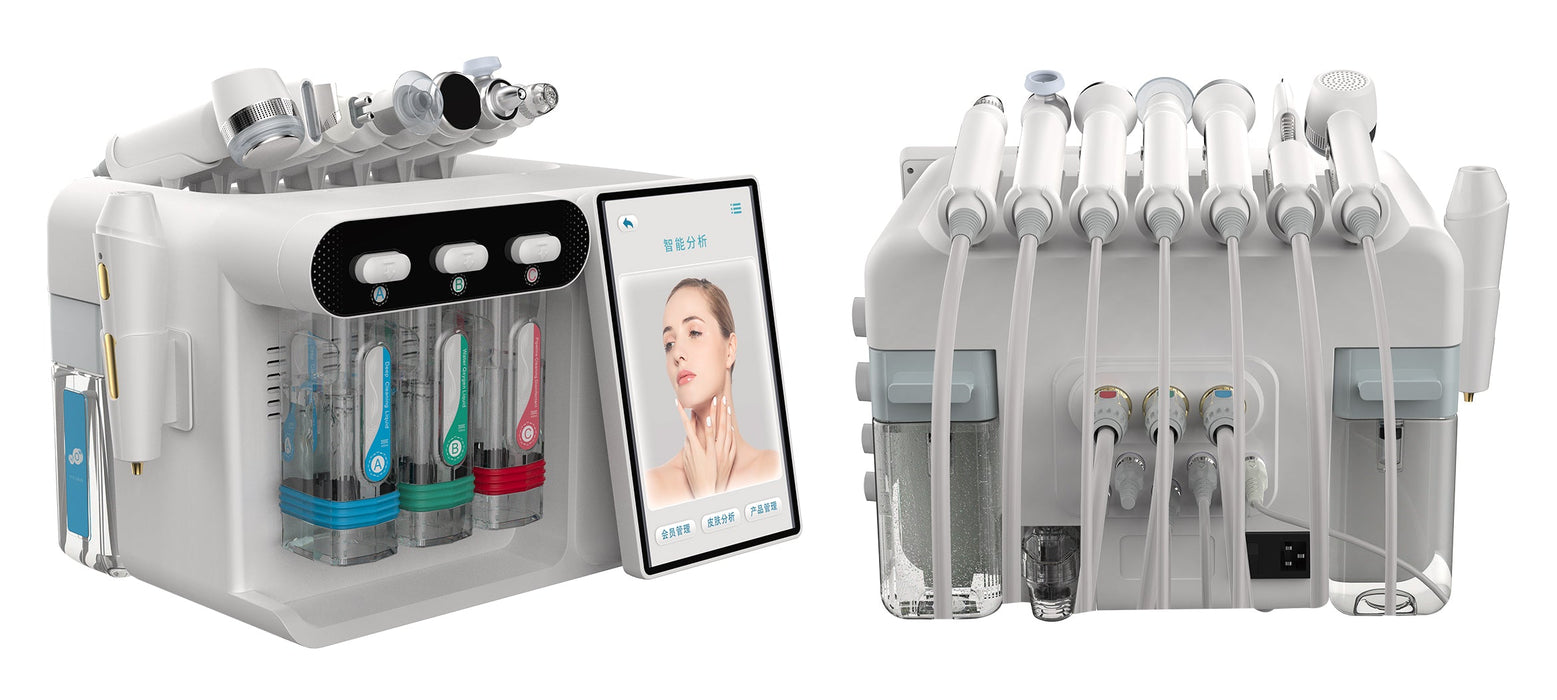 8-in-1 Professional Hydra Facial Machine - Oxygen Jet Hydration & Skin Cleansing