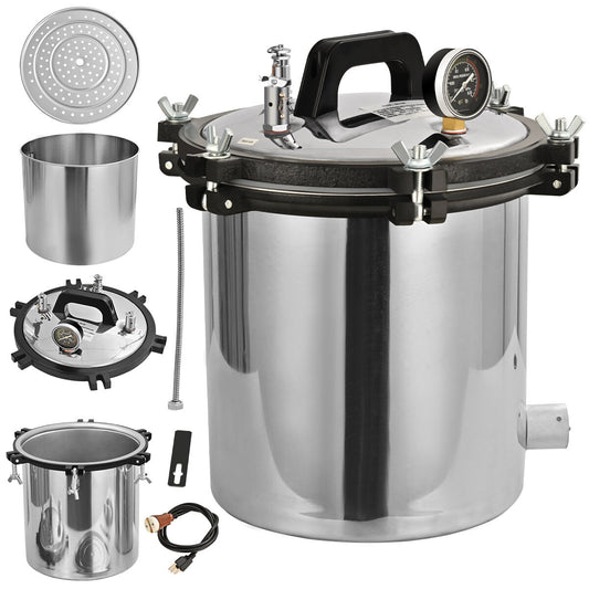 Steam Autoclave Sterilizer 18L High Pressure Uperization Eqpt. Tattoo Dental Lab