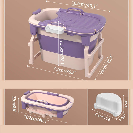 Baby Bath tub Large Portable Folding Collapsible Baby