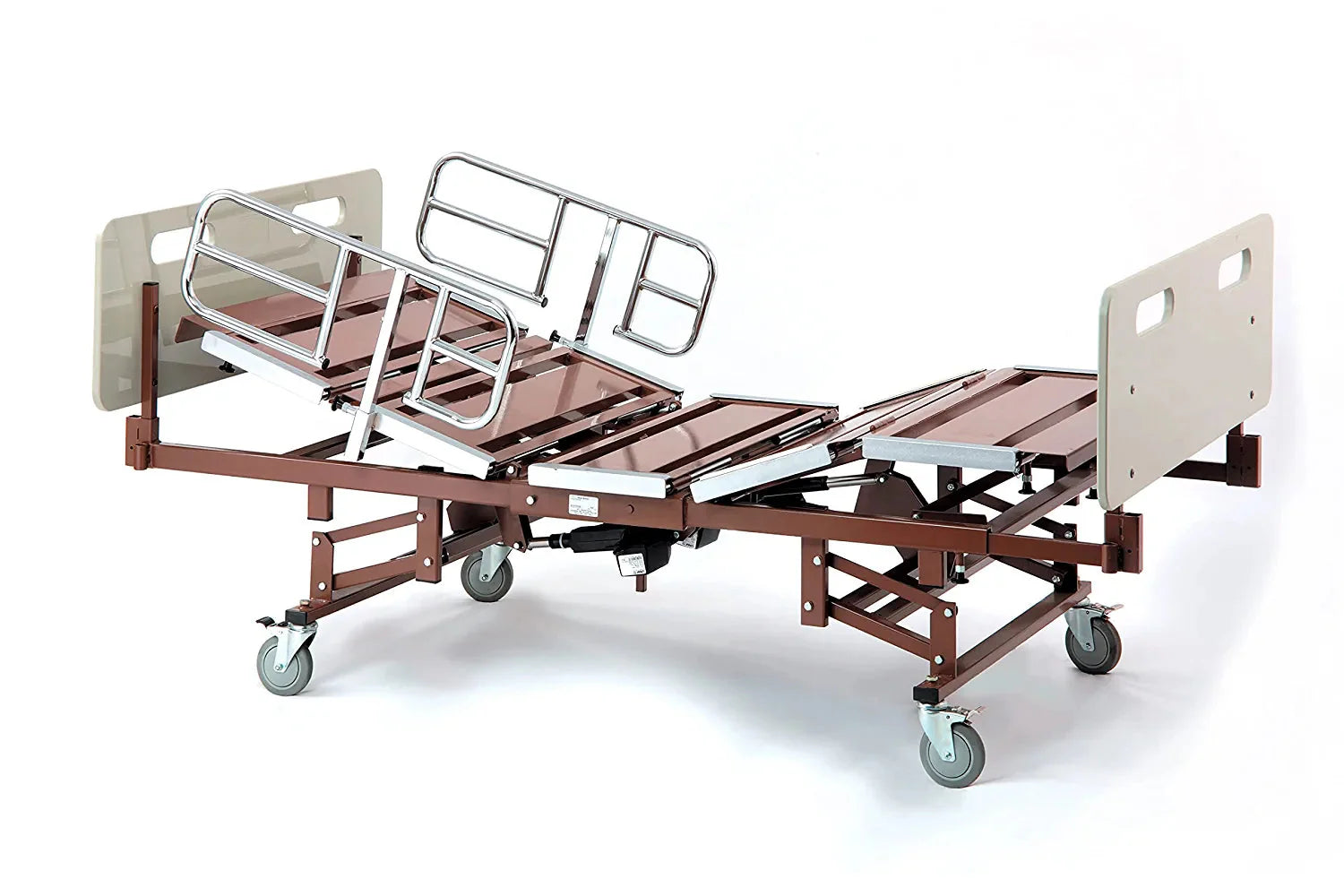 Bariatric Homecare Bed with Half Length Bed Rails | Full