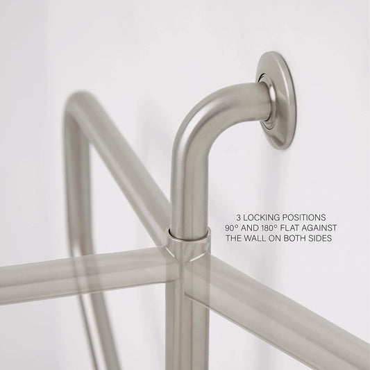 Bathroom Grab Bar Wall to Floor Swing Away Grab Bar