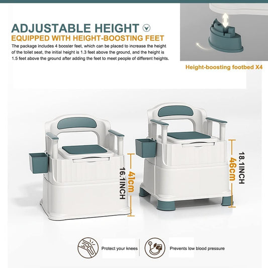 Bedside Commode I Adult Potty Chair Portable Toilets for