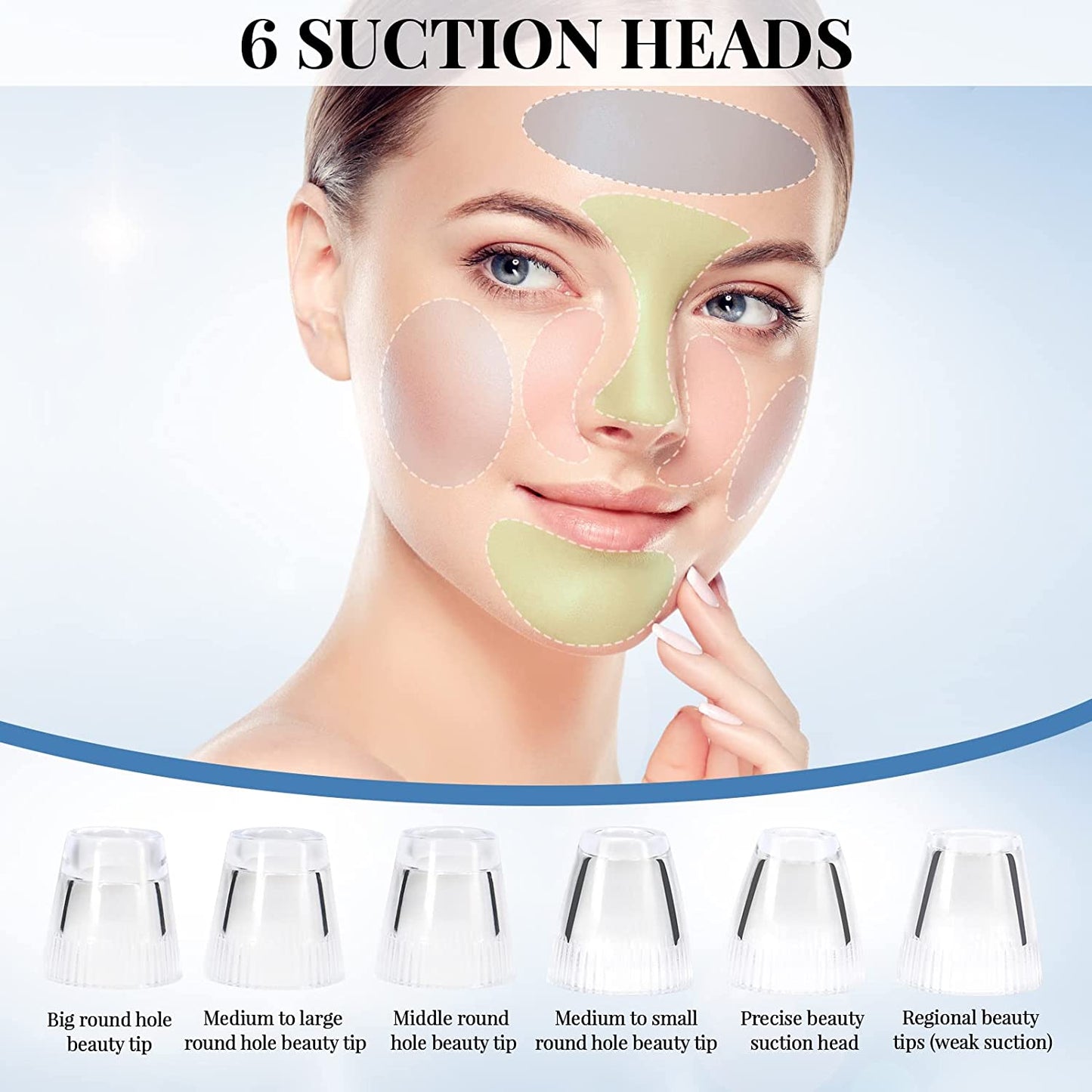 Blackhead Remover Pore Vacuum with Camera with Kit Suction