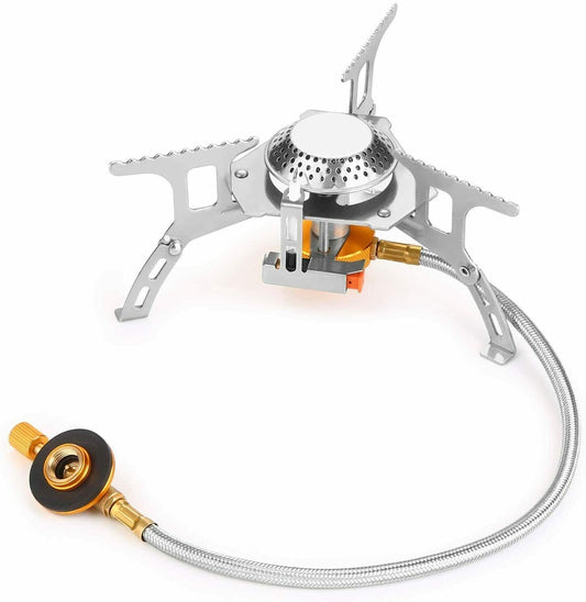 Camping Gas Stove Portable Backpacking stove with Piezo