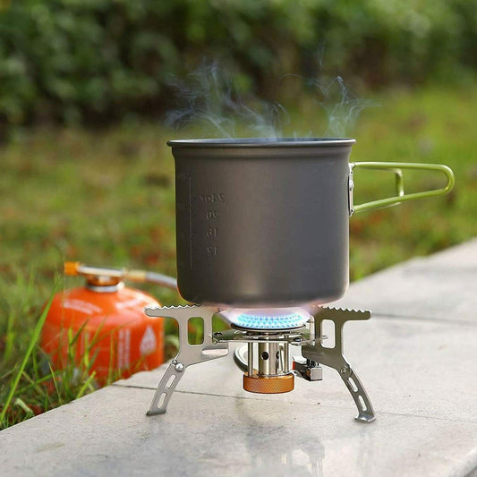 Camping Gas Stove Portable Backpacking stove with Piezo