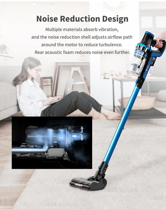 Cordless Vacuum Cleaner 23000Pa Powerful Suction LED Touch
