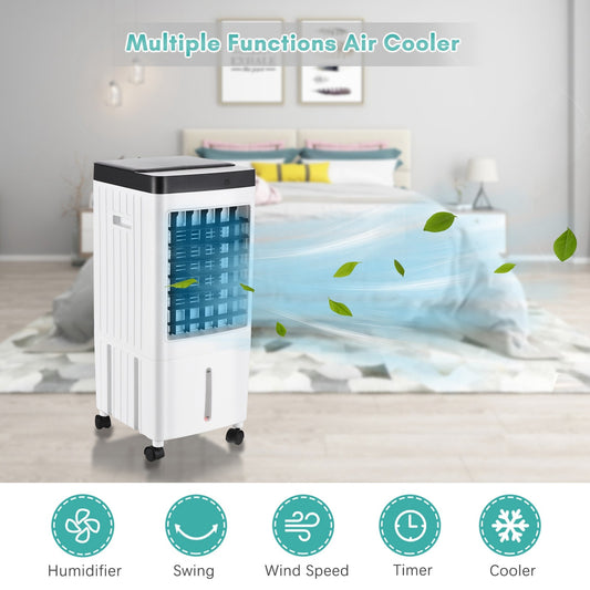 3-IN-1 Portable Air Conditioner Evaporative Air Cooler Humidifier Water Cooling