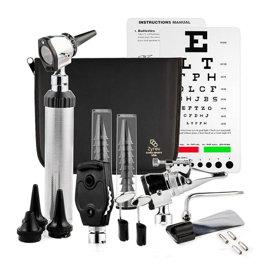 Diagnostic Set - Ear Nose and Throat Exam Kit - 36 Piece Set