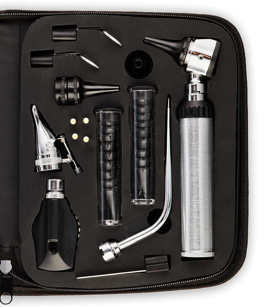 Diagnostic Set - Ear Nose and Throat Exam Kit - 36 Piece Set