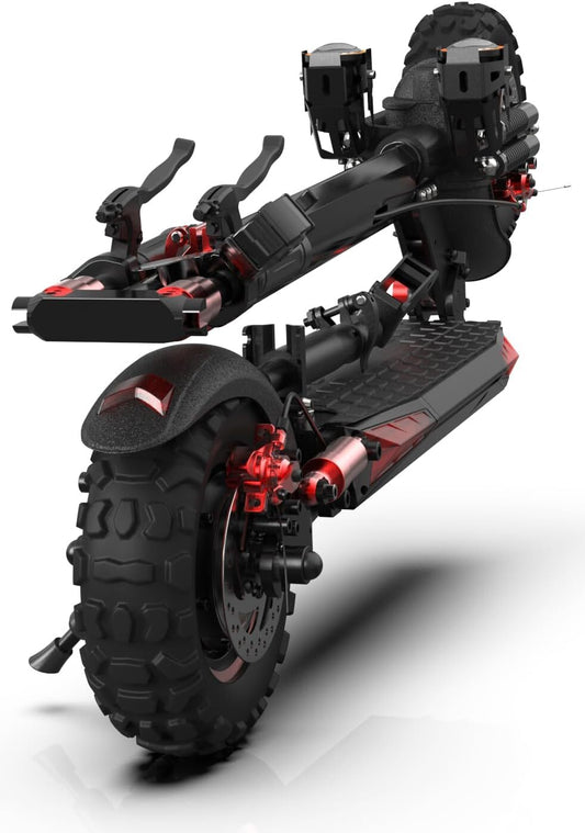 48V 1200W Electric Scooter for Adult 11"Off Road Fat Tires Fast Speed USA MAX X6