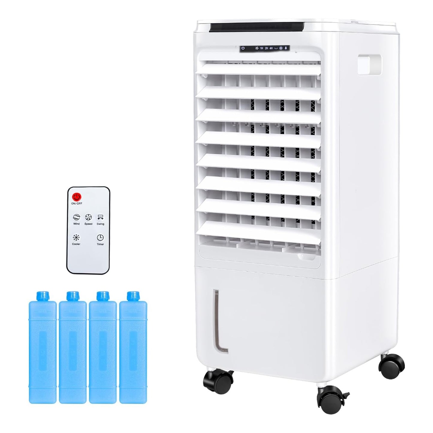 Portable Evaporative Air Cooler W/7H Timer 1.85-Gal Tank for Room Bedroom Office