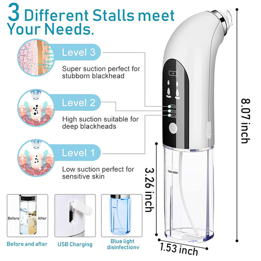 Electric Acne Tool Set USB Charging Blackhead Remover Pore