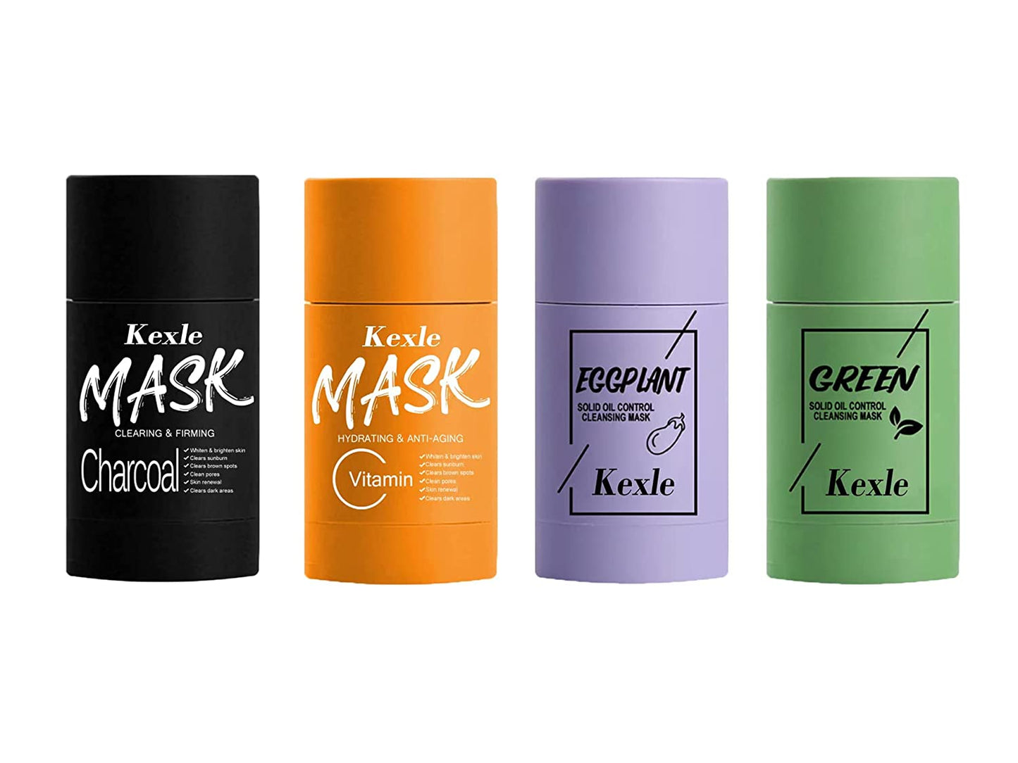 4pack Green Tea Mask Stick for Face Blackhead Remover with Green Tea Extract  Deep Pore Cleansing Moisturizing Skin Brightening