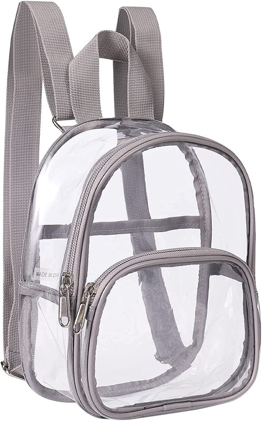 Clear Mini Backpack Stadium Approved, Water proof Transparent Backpack