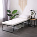 Rollaway Guest Bed Cot Fold Out Bed Portable Folding Bed Frame with Thick Memory Foam Mattress