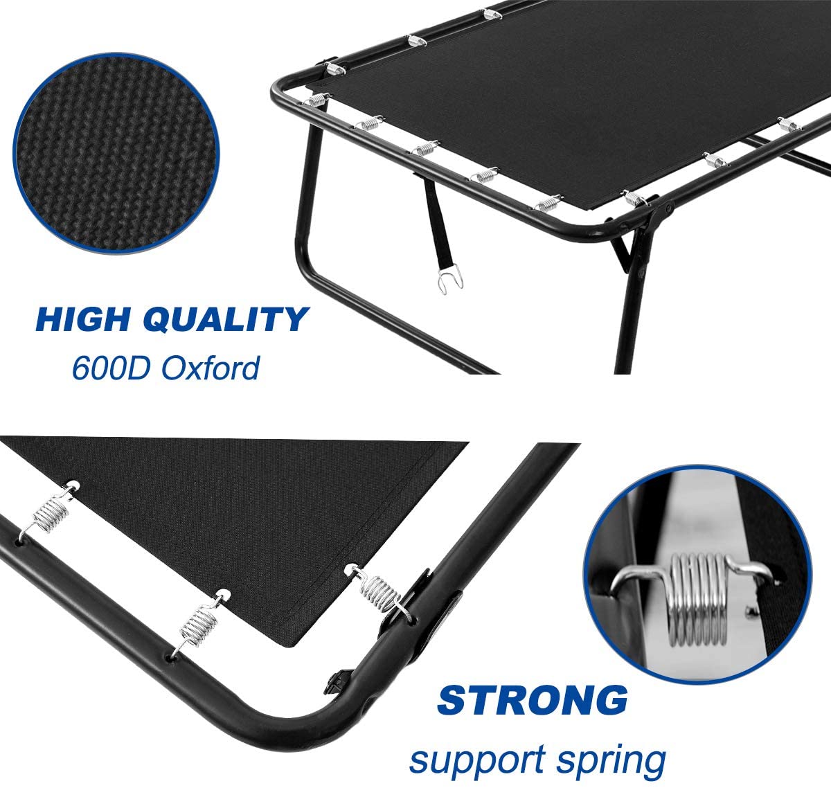 Rollaway Guest Bed Cot Fold Out Bed Portable Folding Bed Frame with Thick Memory Foam Mattress